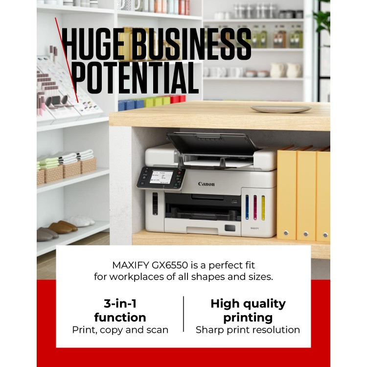 Canon MAXIFY GX6550 A4 Colour Multifunction Inkjet Printer