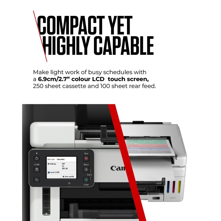 Canon MAXIFY GX6550 A4 Colour Multifunction Inkjet Printer