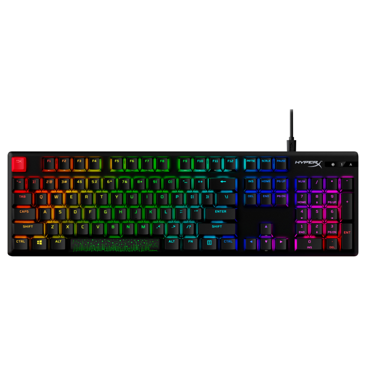 HyperX Alloy Origins PBT HX Red Wired Mechanical Gaming Keyboard Black