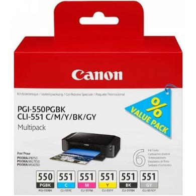 Canon PGI-550/CLI-551 CMYK Ink Cartridge