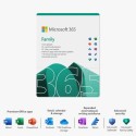 6GQ-00092 Microsoft 365 Family 1 Year 6 User Subscription Digital Download