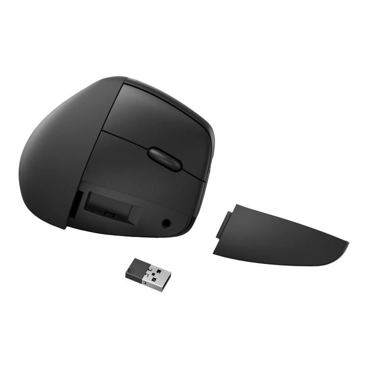 HP 925 Ergonomic Vertical Wireless Mouse Black
