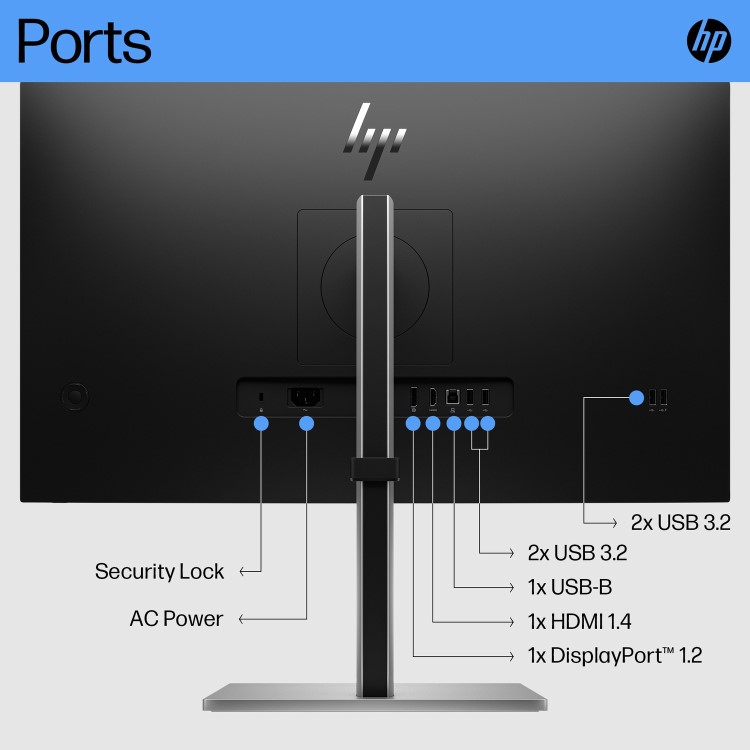 HP E27 G5 27" IPS Full HD USB Monitor