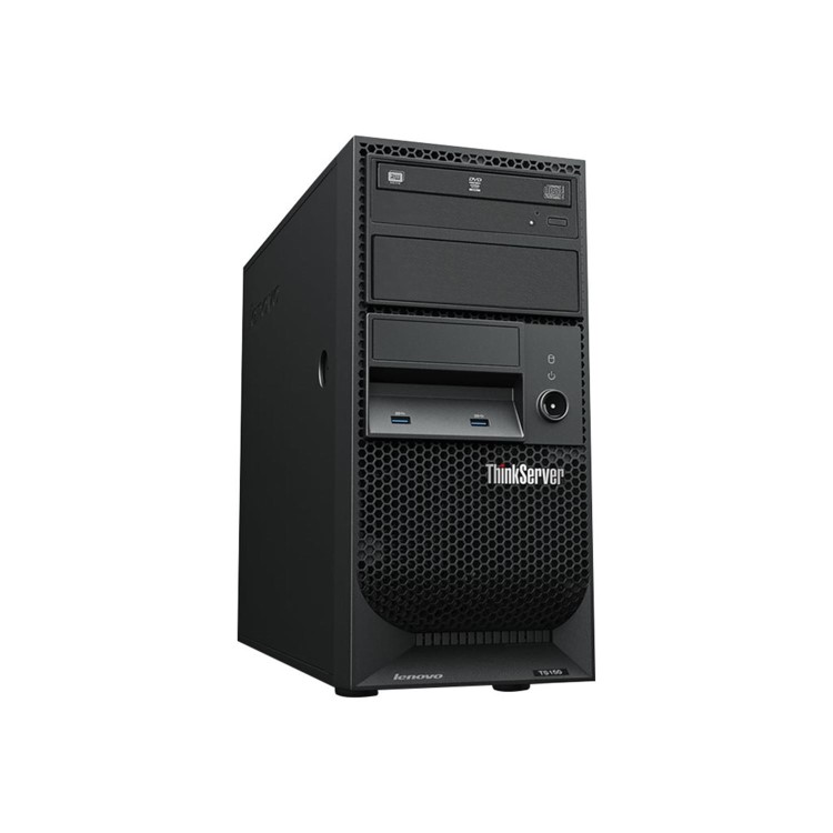 Lenovo ThinkServer TS150 Intel Pentium G4400 3.3 GHz 8GB No HDD DVD-RW Tower Server