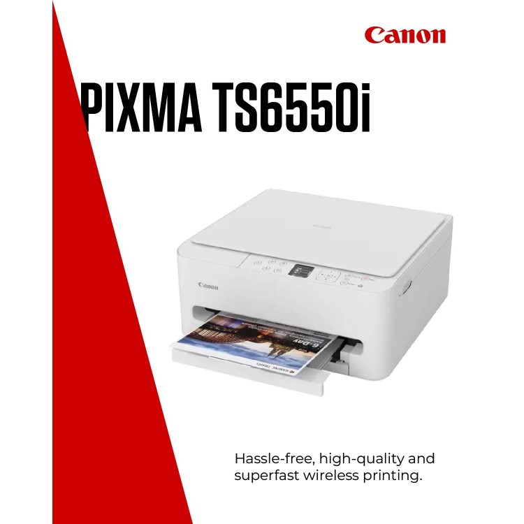 Canon Pixma TS6550i 3-in-1 Wireless Colour Inkjet Printer