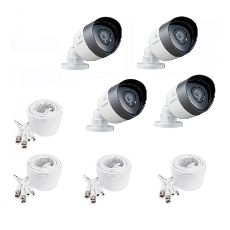 Samsung 4-Channel DVR 1080p 4 Camera CCTV Security Kit with  1TB Storage