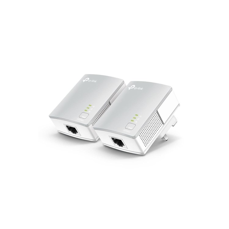 Refurbished TP-Link AV600 600Mbps 1 Port Powerline Adapter - 2 Pack