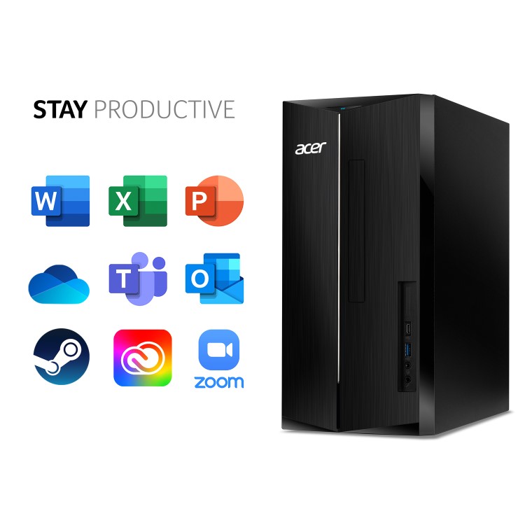 Acer Aspire TC-1760 Intel Core i5-12400 - 8GB 2TB HDD Windows 11 Home Desktop PC