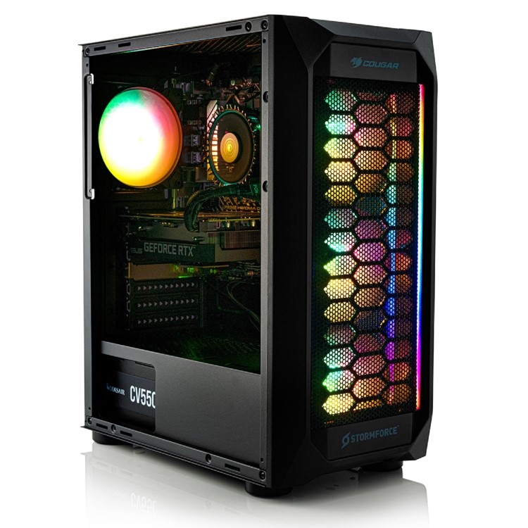StormForce Crystal Core i7-12700F 16GB 1TB RTX 4060 Windows 11 Gaming PC