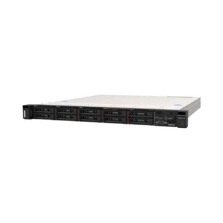 Lenovo ThinkSystem SR250 V2 Intel Xeon E E-2378 2.6GHz 8c 1P 32GB DDR4-SDRAM 2.5 Inch 450 W 1U Rack Server