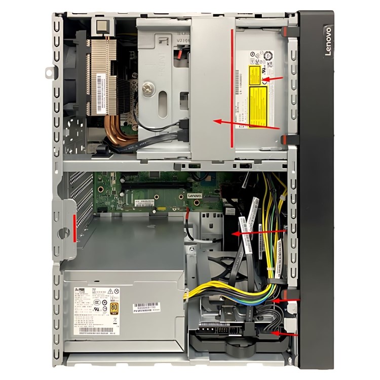 Lenovo ThinkSystem ST50 V2 Intel Xeon E-2324G 3.1GHz 4c 16GB RAM 2x960GB SSD 5U Tower Server