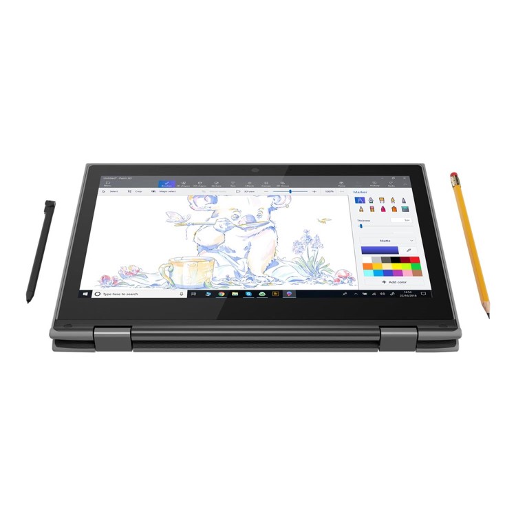 Lenovo 300e Intel Celeron N4120 4GB 64GB eMMC 11.6 Inch Touchscreen Windows 10 Pro National Academic Convertible Laptop