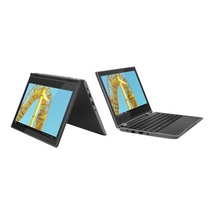 Lenovo 300e Intel Celeron N4120 4GB 64GB eMMC 11.6 Inch Touchscreen Windows 10 Pro National Academic Convertible Laptop