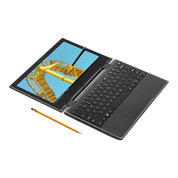 Lenovo 300e Intel Celeron N4120 4GB 64GB eMMC 11.6 Inch Touchscreen Windows 10 Pro National Academic Convertible Laptop