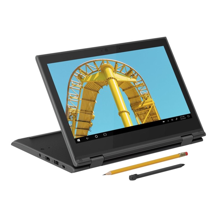 Lenovo 300e Celeron N4120 4GB 128GB SSD 11.6 Inch Windows 10 Pro 2 in 1  Laptop