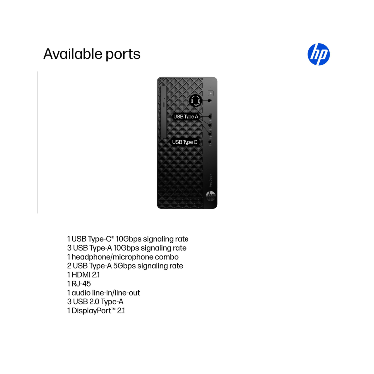 HP ProDesk 4 Tower G1i Intel Core Ultra 5 235 16GB RAM 512GB SSD Windows 11 Pro AI Desktop PC