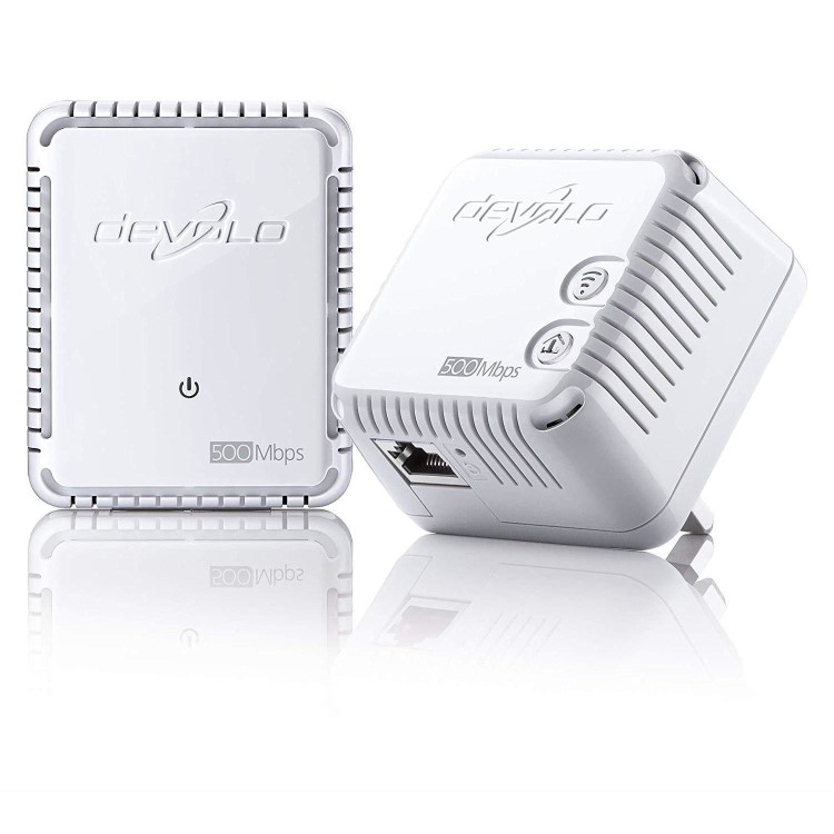 Devolo dLAN 500Mbps 1 Port Powerline Starter Kit - 2 Pack