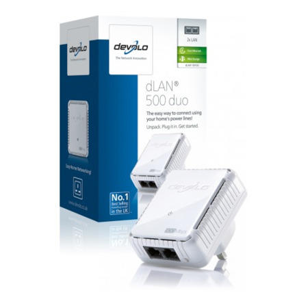 Devolo dLAN Powerline 500 Duo Fast Ethernet 2x LAN