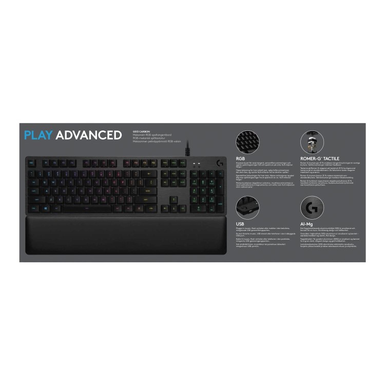 Logitech G513 RGB GAMING KEYBOARD CARBON