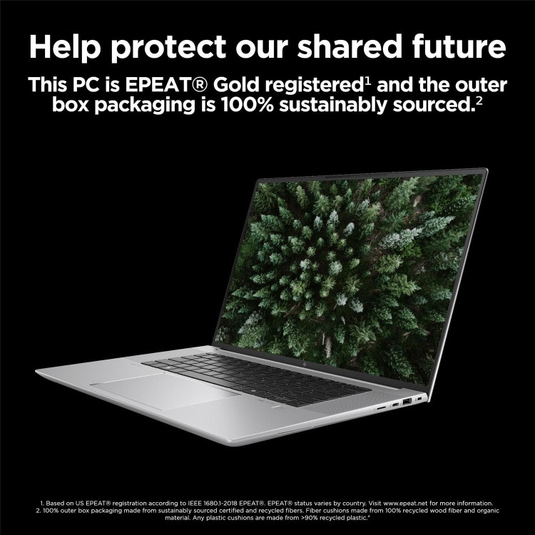 ZBook Studio 16 inch G11 Mobile Workstation PC  - Data Science, 16", Windows 11 Pro, Intel Core™ Ultra 7, 32GB RAM, 1TB SSD, NVIDIA GeForce RTX™ 4070, WQUXGA