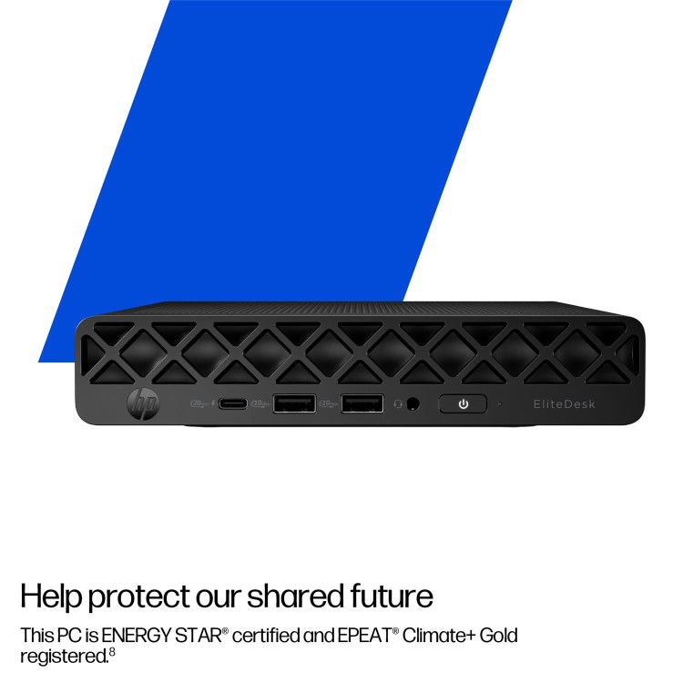 HP EliteDesk 8 G1i AI Intel Core Ultra 5 235T Intel Core Ultra 5 235T 16GB RAM 512GB SSD Windows 11 Pro Mini PC