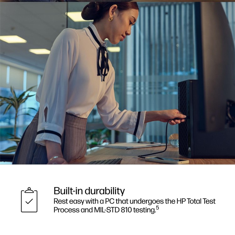 ProDesk 4 Tower G1i Desktop AI PC  Wolf Pro Security Edition, Windows 11 Pro, Intel Core™ Ultra 5, 16GB RAM, 512GB SSD