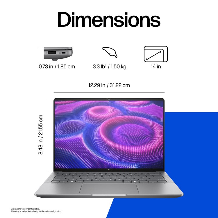 ZBook Ultra 14 inch G1a Mobile Workstation PC  - Data Science, 14", Windows 11 Pro, AMD Ryzen™ AI Max PRO, 32GB RAM, 1TB SSD, WUXGA