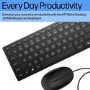 HP 320MK Full Size Wired Desktop Keyboard and Mouse Combo