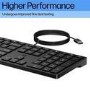 HP Desktop 320K Full Size Wired Membrane Keyboard