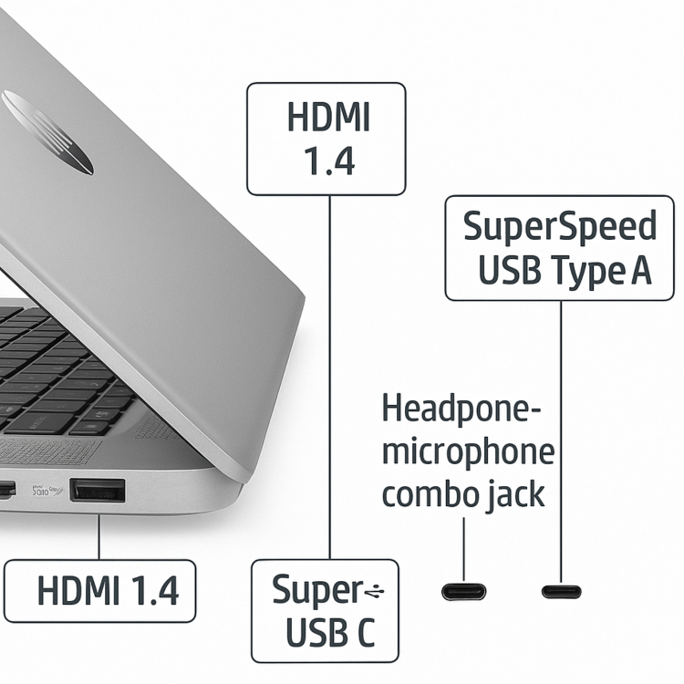 HP 15a na0007na Intel Celeron N4500 4GB RAM 128GB eMMC 15.6 Inch Chromebook