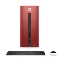 Refurbished HP Pavilion 550-202na Intel Core i5-6400 8GB 3TB 128GB SSD Radeon R5 Graphics Windows 10 Desktop in Red