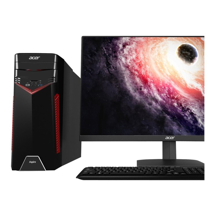 Refurbished Acer Aspire GX-781 Intel Core i5-7400 8GB 256GB SSD NVIDIA GeForce GTX 1050 Windows 10 Gaming Desktop