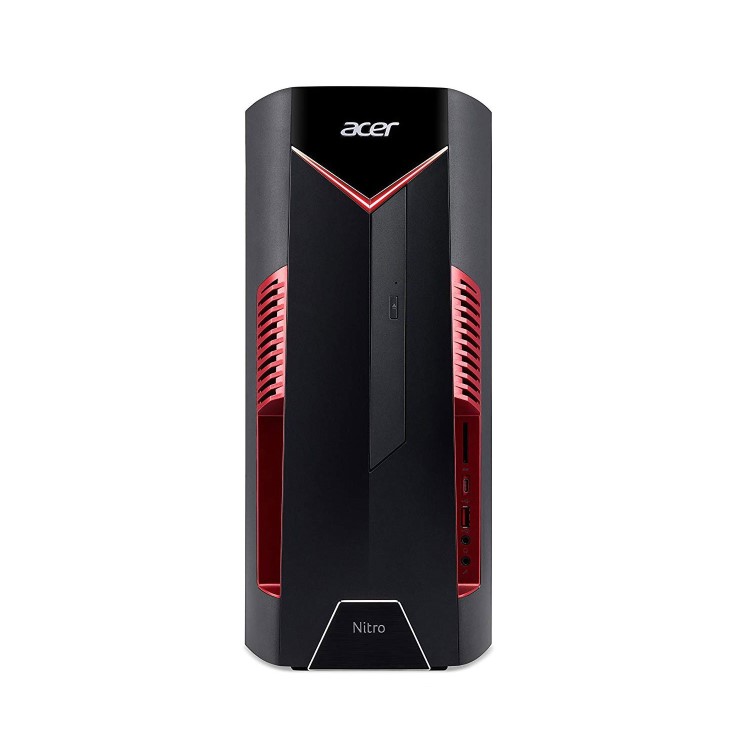 Refurbished Acer Nitro N50-600 Core i5-8400 8GB 16GB Intel Optane 1TB GTX 1050 DVD-RW Windows 10 Gaming Desktop