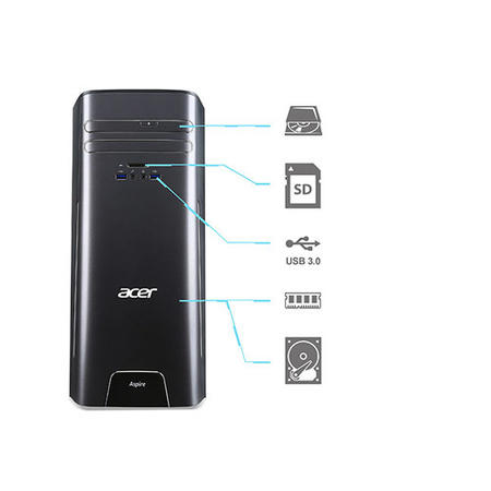Refurbished ACER Aspire TC-280 A10-7800 8GB 2TB Windows 10 Desktop
