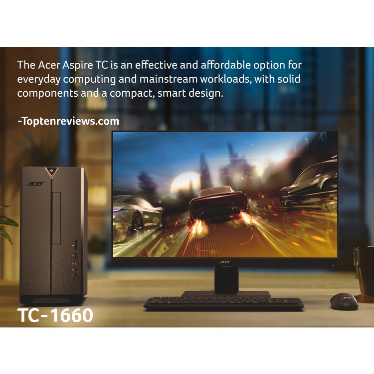 Acer TC-1660 Core i5-11400 8GB 2TB HDD Windows 11 Desktop PC