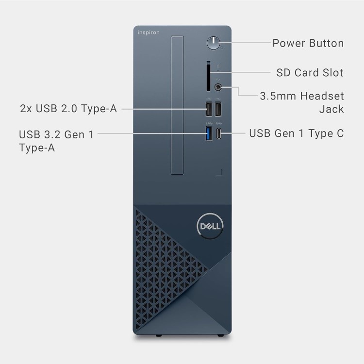 Refurbished Dell Inspiron 3030S Intel Core i3-14100 8GB RAM 512GB SSD Windows 11 Desktop PC