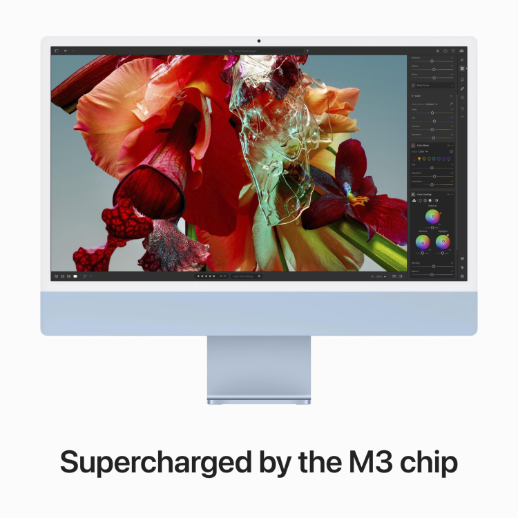 Apple iMac 2023 M3 8GB 256GB SSD 24 Inch 4.5K All-in-One - Blue