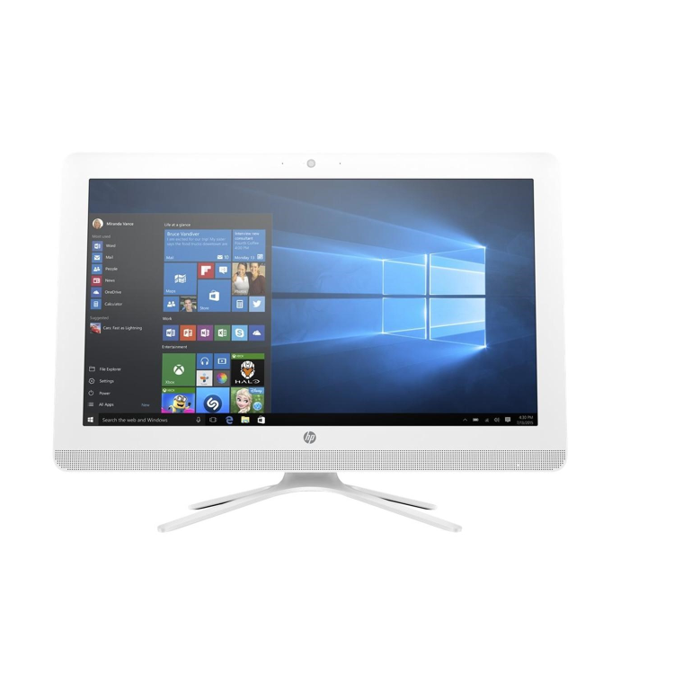 Refurbished HP 22-b000na Intel Celeron J3060 4GB 1TB 22 Inch  DVD-RW Windows 10 All in One PC in White