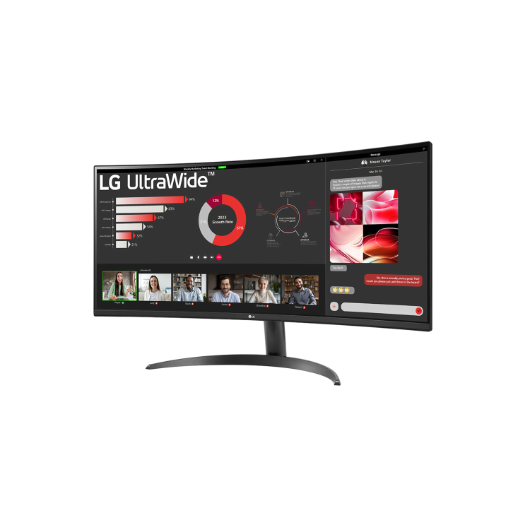 LG 34WR50QC 34" QHD UltraWide Curved Monitor