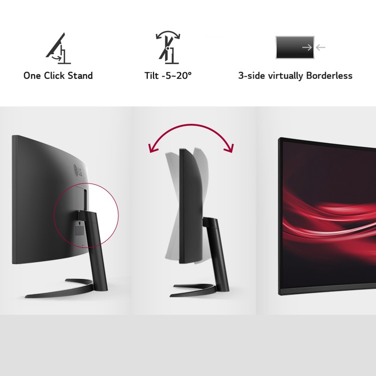 LG 34WR50QC 34" QHD UltraWide Curved Monitor