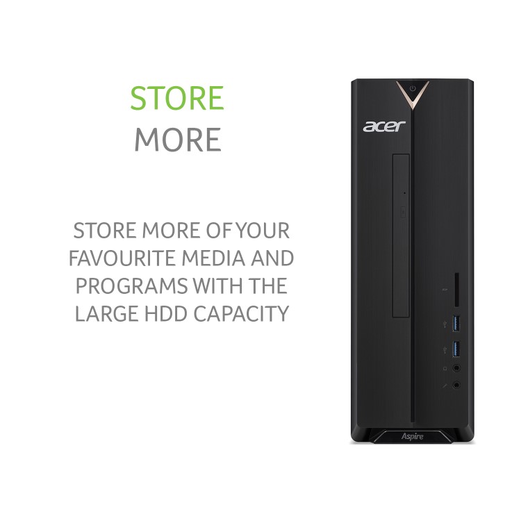 Acer Aspire XC-340 AMD Athlon 3050U 4GB 1TB HDD Windows 10 Desktop PC