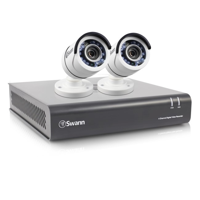 Swann CCTV System - 4 Channel 1080p DVR with 2 x 1080p Cameras & 1TB HDD