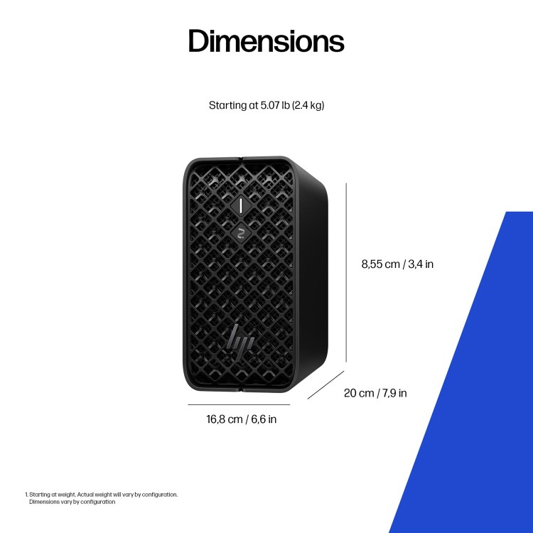 Z2 Mini G1a Workstation Desktop PC, Windows 11 Pro, AMD Ryzen™ AI Max PRO, 32GB RAM, 1TB SSD