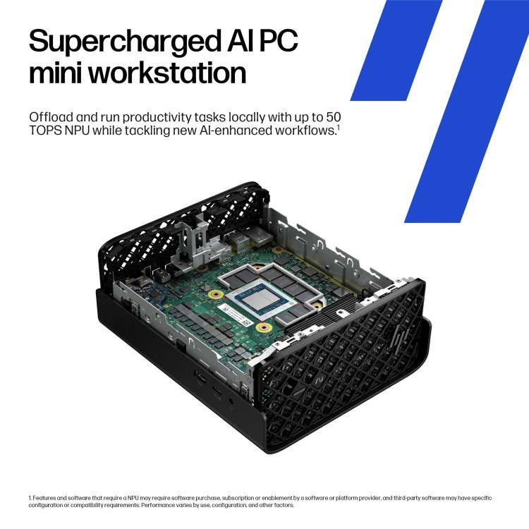 Z2 Mini G1a Workstation Desktop PC, Windows 11 Pro, AMD Ryzen™ AI Max+ PRO, 64GB RAM, 1TB SSD