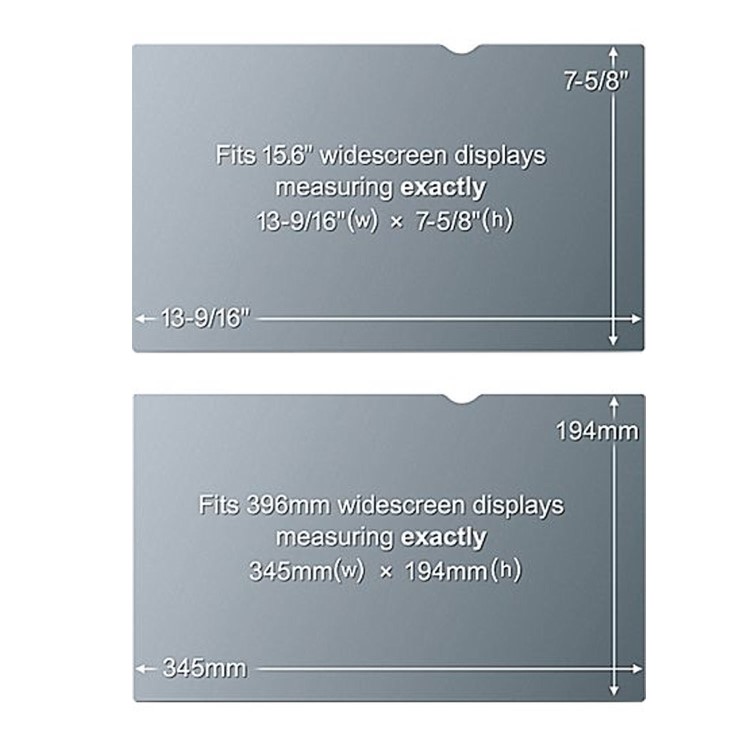 3M Frameless Anti-Glare Filter for Widescreen Laptops 15.6 Inch