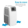 electriQ AirFlex 14000 BTU Smart Portable Air Conditioner with Heat Pump