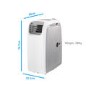 electriQ AirFlex 14000 BTU Smart Portable Air Conditioner with Heat Pump