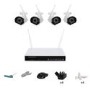 electriQ 4 Camera 1080p HD NVR CCTV System - No HDD