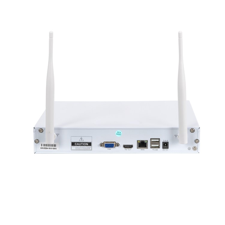 electriQ 4 Camera 1080p HD NVR CCTV System - No HDD