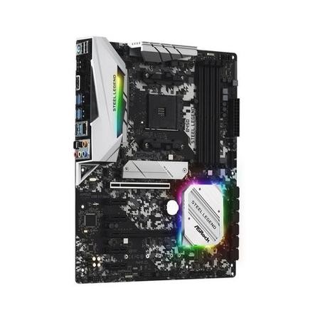 ASRock B450 Steel Legend AMD Socket AM4 ATX HDMI/DisplayPort DDR4 RGB  USB C Motherboard